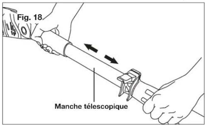 Sun Joe SWJ802EPRP - Réglage du manche télescopique - 2