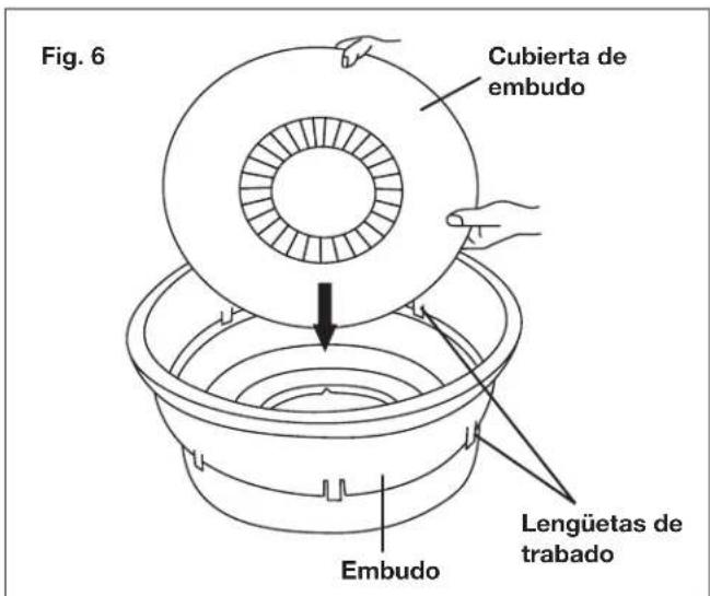Sun Joe SDJ616 - Ensamblado del embudo - 2