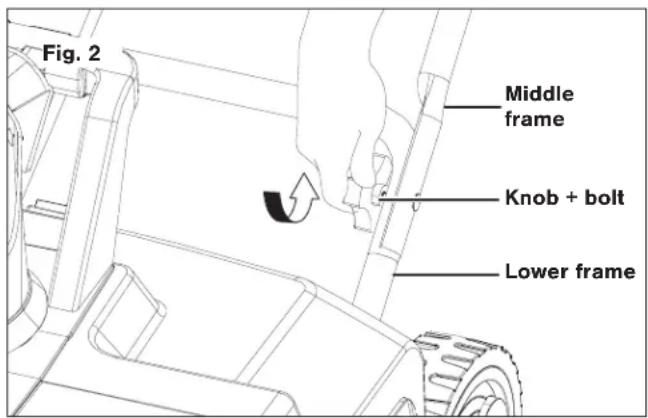 Snow Joe SJ626E - Handle Frame Assembly - 2