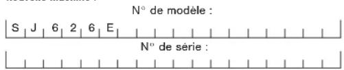 Snow Joe SJ626E - Numéros de modèle et de série - 1