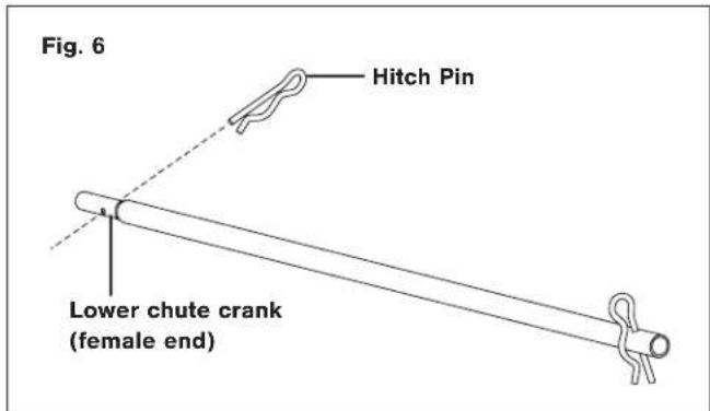 Snow Joe SJ626E - Chute Crank Assembly - 1