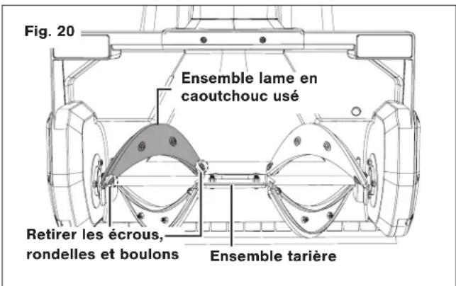 Snow Joe SJ626E - Remplacement des lames en caoutchouc - 1