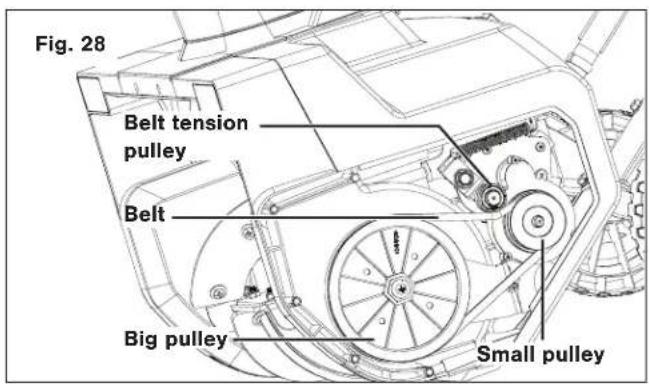 Snow Joe SJ626E - Replacing the Belt + Pulley - 4