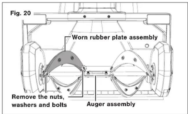Snow Joe SJ626E - Replacing the Rubber Plates - 1