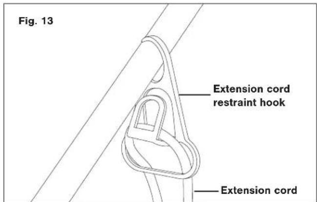 Snow Joe SJ626E - Securing the Extension Cord - 1