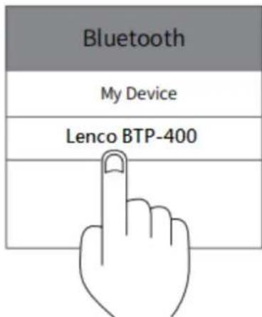 LENCO BTP400 - Stap 1 Inschakelen - 1