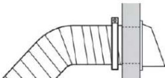 WHIRLPOOL YWED9620HC - Connect vent to exhaust hood - 1