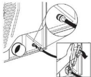 WHIRLPOOL YWED9620HC - Attach long hose to dryer fill valve and tighten coupling - 1