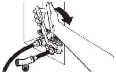 WHIRLPOOL YWED9620HC - Tighten couplings - 1