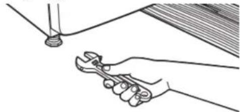 WHIRLPOOL YWED9620HC - Adjust leveling legs - 1