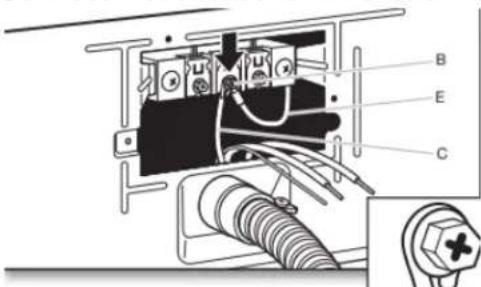 WHIRLPOOL YWED9620HC - Connect neutral bond wire and neutral wire - 1