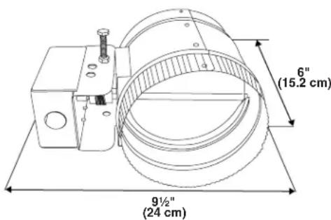 6" (15.2 cm) 9½" (24 cm)