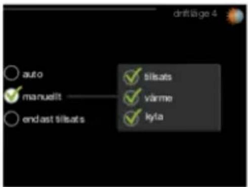 Nibe RMU 40 - Valma meny - 1