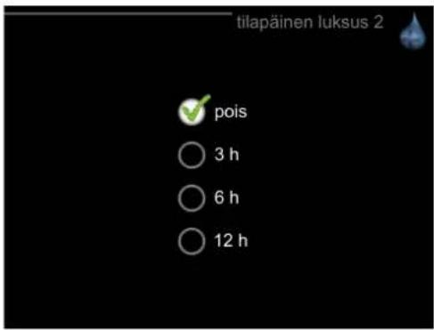 Nibe RMU 40 - Valikko 2 - tilapäinen luksus - 1
