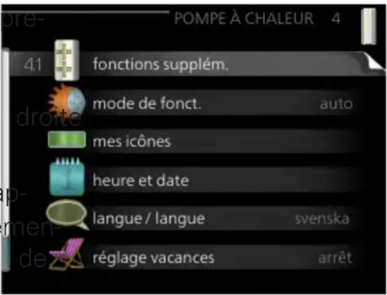 Nibe SMO 40 - Sous-menus - 1