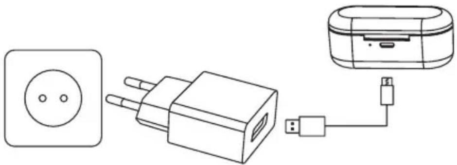 ACME BH411 - Polnjenje slušalk in polnilnega etuija - 1