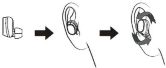 ACME BH411 - Wearing the earphones - 1