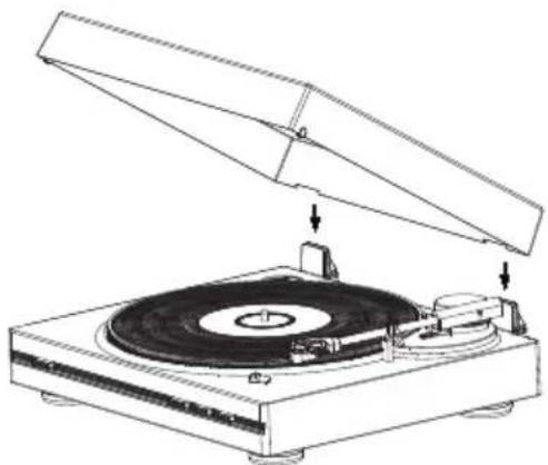 THOMSON TT350 - IMPORTANTE. NON MUOVERE IL BRACCIO DI LETTURA CON LE MANI. UTILIZZARE IL PULSANTE DI LETTURA AUTOMATICA. - 1