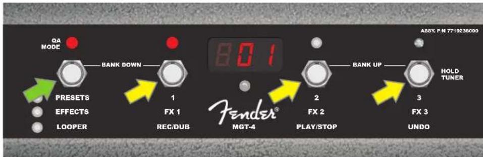 FENDER Rumble Stage 800 - MODE QUICK ACCESS - 7