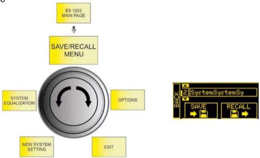 DB Technologies es1203 - MENU ESTESO DELLE IMPOSTAZIONI - 4