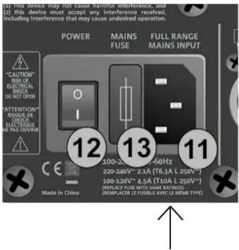 DB Technologies es1203 - CONNEXION DE L'ALIMENTATION EN ÉNERGIE ÉLECTRIQUE - 1