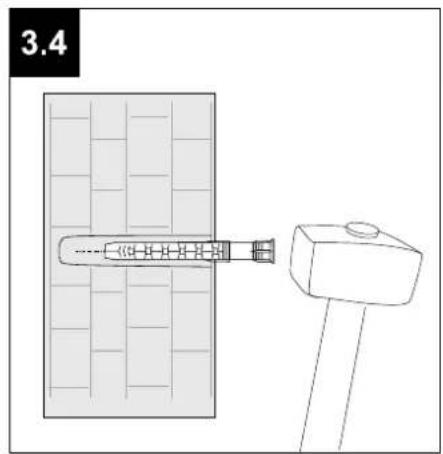 Technical line drawing of a mechanical assembly with a bracket and grid-patterned panel (no text or symbols)