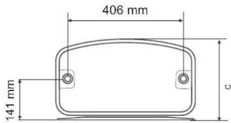 406 mm 141 mm C