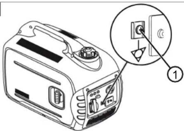 Diagram of a toaster with labeled parts and an inset showing the internal circuit connection