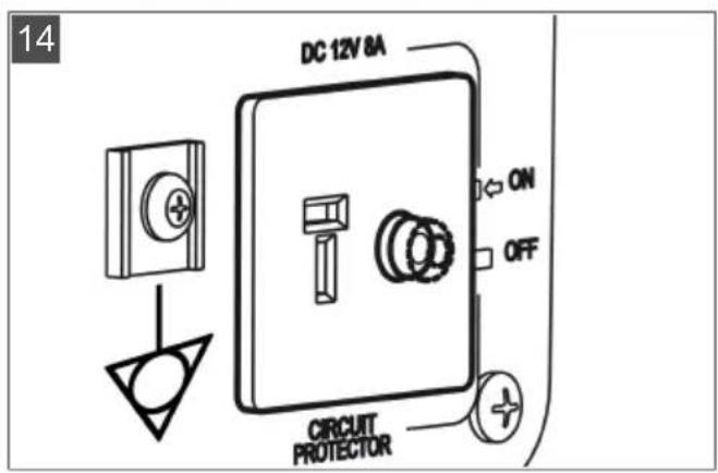 14 DC 12V 8A ON OFF CIRCUIT PROTECTOR