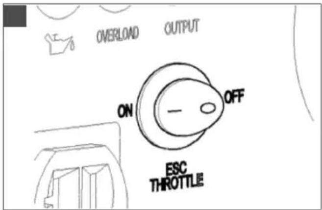 OVERLOAD OUTPUT ON OFF ESC THROTTLE