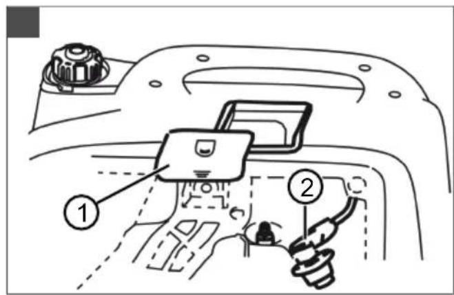 Diagram of car interior showing seatbelt switch and labeled parts with numbered annotations