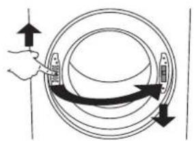 ASKO T611VU.W.U - INVERSION DU SENS D'OUVERTURE DU HUBLOT - 4