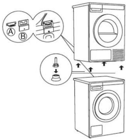ASKO W2084.W.U - Installation d'un sèche-linge ASKO sur un lave- linge ASKO - 1