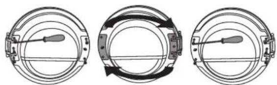 ASKO T208C.W.U - INVERSION DU SENS D'OUVERTURE DU HUBLOT - 6