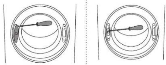 ASKO T208H.W.U - INVERSION DU SENS D'OUVERTURE DU HUBLOT - 3