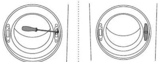 ASKO T411VD.W.U - INVERSION DU SENS D'OUVERTURE DU HUBLOT - 5