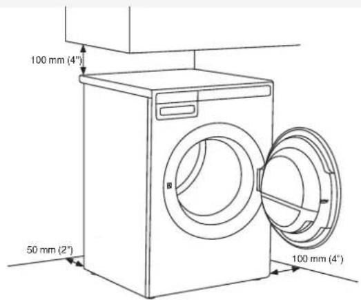 ASKO T411VD.W.U - EMPLACEMENT DU SÈCHE-LINGE - 9