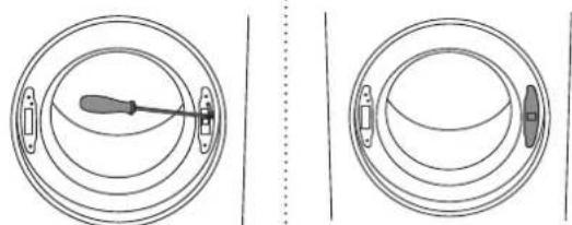 ASKO T411VD.T.U - INVERSION DU SENS D'OUVERTURE DU HUBLOT - 5