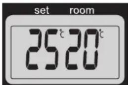 set room 25°C 20°C