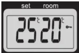 set room 25°C 20°C