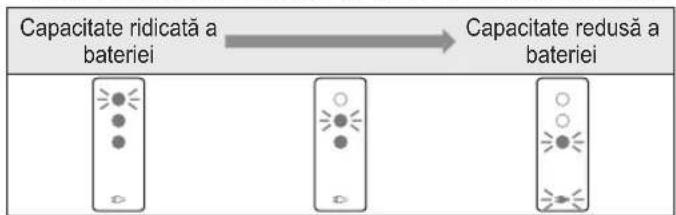 PANASONIC ERSP20 - Despre nivelul aproximativ de încărcare a accumulatorului - 1