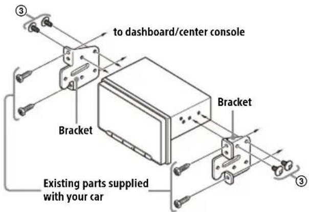 SONY XAVAX6000 - Mounting the unit in a Japanese car - 1