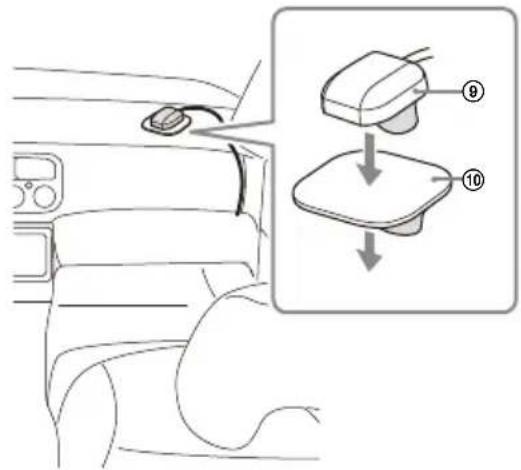 SONY XAVAX6000 - Installing the GPS antenna (aerial) - 1