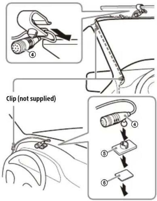 SONY XAVAX6000 - Installing the microphone - 1