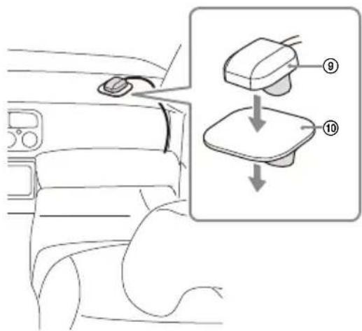 SONY XAVAX6000 - Instalacion de la antenna del GPS - 1