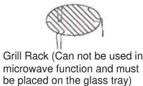 CANDY CMGA31EDLB - Names of Oven Parts and Accessories - 2