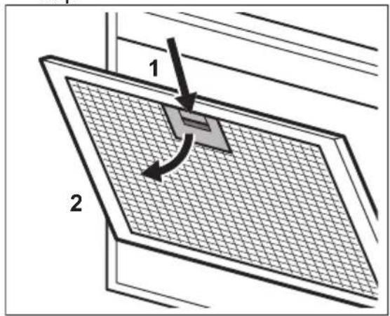 PROGRESS PDP9040E - De filter reinigen: - 1