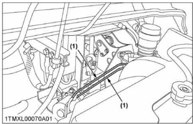 KUBOTA Sidekick RTVXG850 - Vérification de la durite et du tuyau de frein - 1