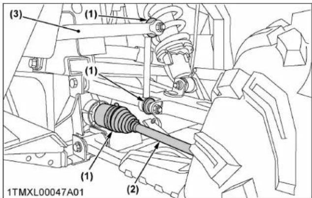 KUBOTA Sidekick RTVXG850 - Vérification du soufflet d'étanchéité - 2