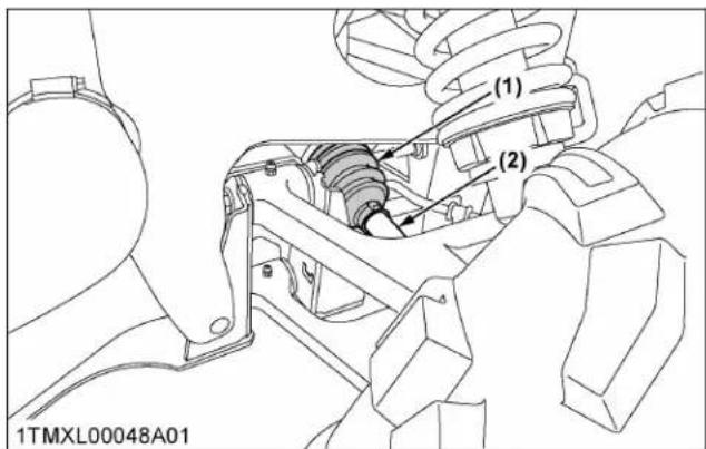 KUBOTA Sidekick RTVXG850 - Vérification du soufflet d'étanchéité - 3